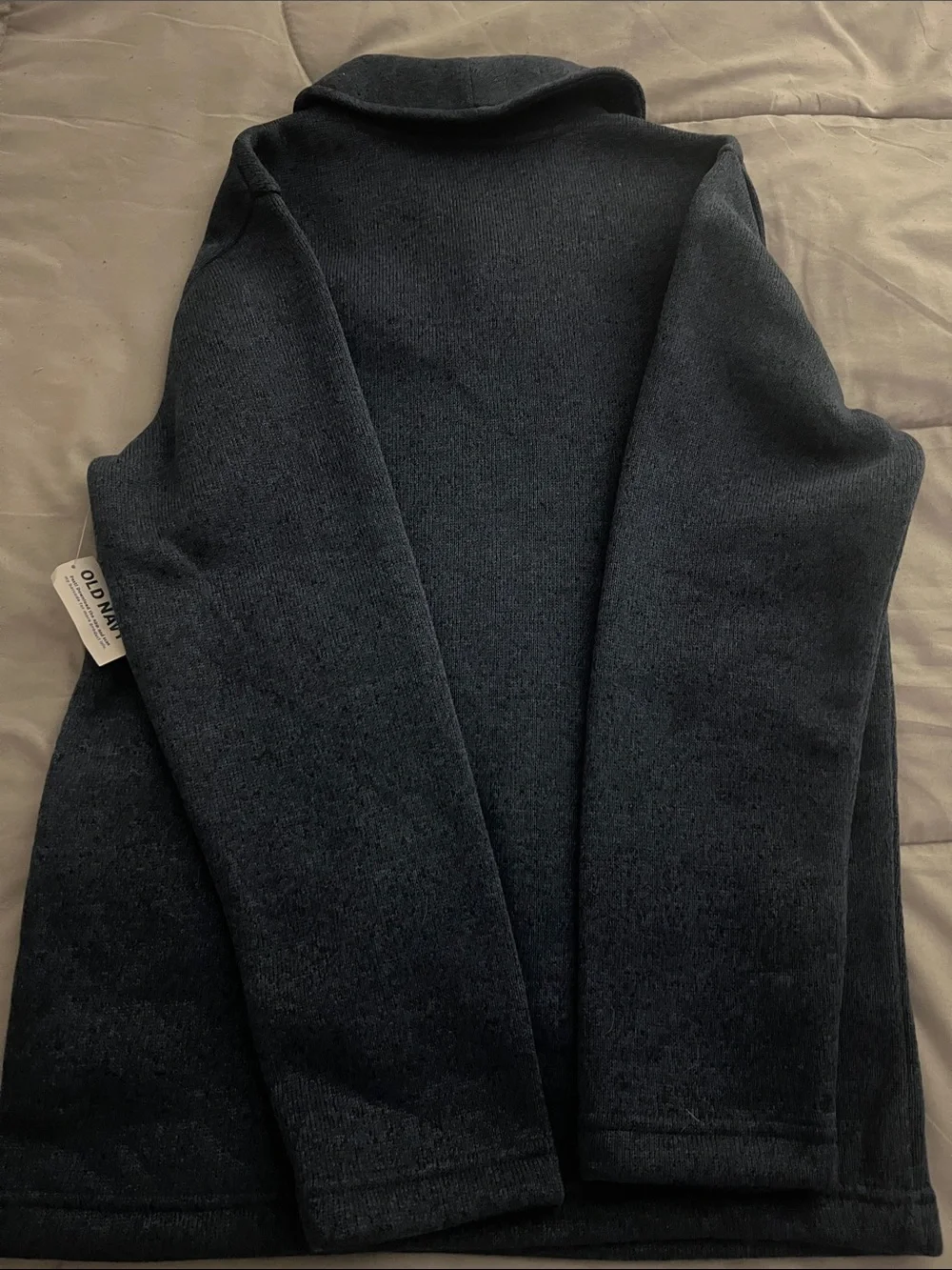Old Navy Men's Dark Navy Shawl-Collar Pullover Sweater